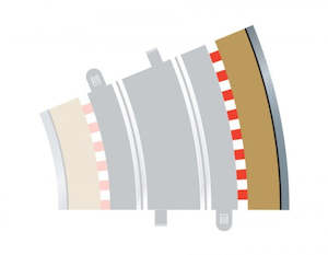Scalextric: Scalextric C8224 Track - Borders - Curved - Radius 3 - Outer (2)