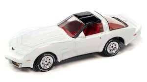 Johnny Lightning 1 64th Scale: Johnny Lightning 1982 Chevrolet Corvette - Gloss White