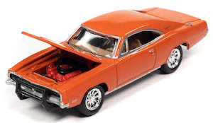 Johnny Lightning 1 64th Scale: Johnny Lightning 1969 Dodge Charger - Orange