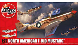 Airfix Aircraft 1 72: Airfix 02047A North American F-51D Mustang - 1/72