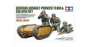 Tamiya 35357 German Assault Pioneer Team & Goliath Set - 1/35