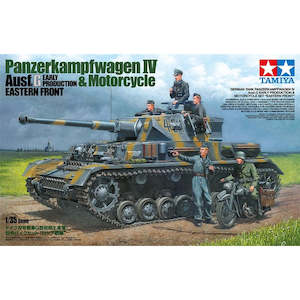 Tamiya 25209 IV.F & Motorcycle - 1/35 Scale