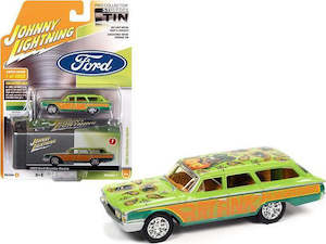 Johnny Lightning Tin 1960 Ford Country Squire - Rat Fink