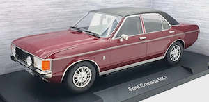 Model Car Group 18393 Ford Granada Mk1 1975 Dark Red w/ Black Vinyl Roof
