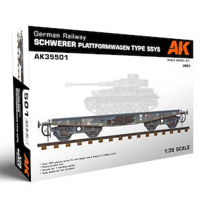 AK-Interactive AK35501 German Railway Schwerer Platformwagen - 1/35