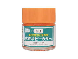 Gsi Creos Mr Hobby: Mr. Hobby Aqueous H098 Flourescent Orange