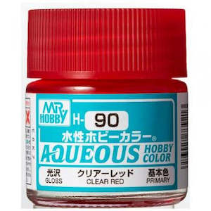 Gsi Creos Mr Hobby: Mr. Hobby Aqueous H090 Gloss Clear Red