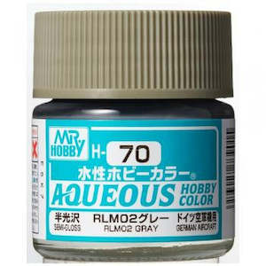 Gsi Creos Mr Hobby: Mr. Hobby Aqueous H070 Semi Gloss RLM02 Gray