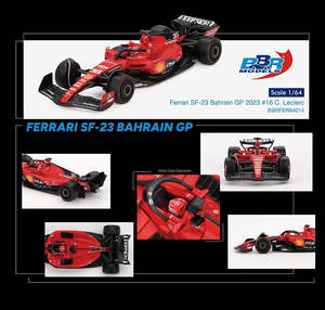Bbr Models: BBR 64014 Ferrari SF23 #16 C. Leclerc 2023 Bahrain GP