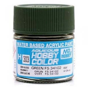 Gsi Creos Mr Hobby: Mr. Hobby Aqueous H303 Semi Gloss Green FS34102