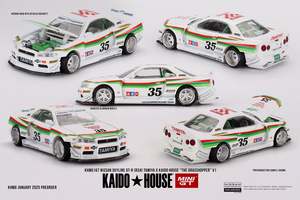 Mini GT G167 Nissan Skyline GT-R (R34) TAMIYA x KAIDO HOUSE "TheGRASSHOPPER" V1