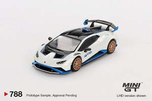 Mini Gt: Mini GT 788 Lamborghini Huracán STO Bianco Asopo