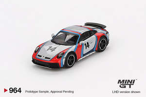 Mini Gt: Mini GT 964 Porsche 911 Dakar Ice Grey Metallic "Rally 1974"