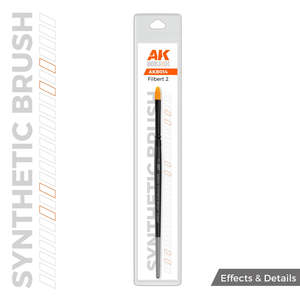 Ak Interactive Abteilung 502 Paint Brushes: AK-Interactive AKB014 Synthetic Brush - Filbert 2
