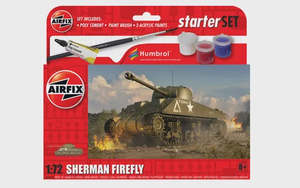 Airfix Military: Airfix 55003 Sherman Firefly Starter Set - 1/72