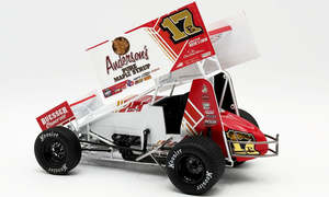 Acme 1 18th Scale: ACME 1825003 2025 #17B Anderson's Pure Maple Syrup Sprint Car - Bill Balog