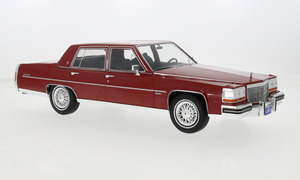 Model Car Group: Model Car Group 18251 Cadillac Fleetwood Brougham 1982 Dark Red