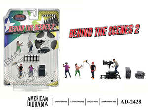 American Diorama 2428 Behind the Scenes 2 (Include 4 figures & 5 accessories total 9 pieces)