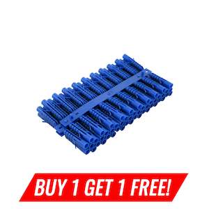 Building Consumables: Plastic Wall Plugs, 10mm blue, 100pcs