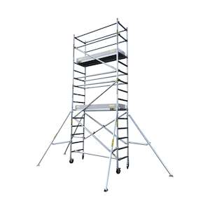 Site Safety: Titan Mini Mobile Scaffold, Base, Guard and Extension Unit