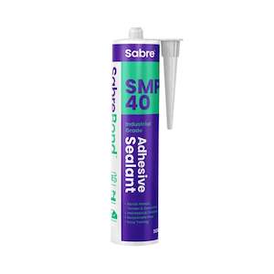 Adhesives And Sealants: Sabre Bond SMP40, Universal Adhesive/Sealant, 300ml Cartridge