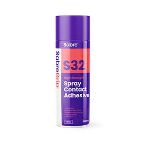 Adhesives And Sealants: Sabre Grip S32 Aerosol Contact Adhesive, 500ml