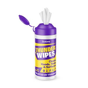 Frontpage: Sabre Thunder Wipes, 100 Wipe Tub