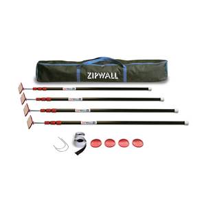 ZIPWALL Dust Containment 4 Pole Kit