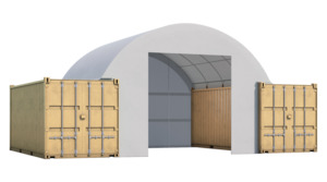 Full End Wall with Mechanical Door