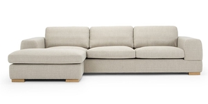 Austin 4 Seater Sofa & Ottoman - Tussock Natural Weave 4 Seater Sofas NZ Con&hellip;