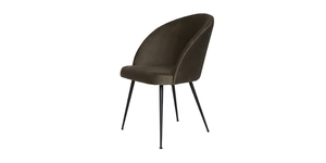 Dining Chairs: Cybele Dining Chair - Moss Green Velvet Immediate Delivery NZ Contempa Furniture NZ