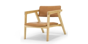 Frame Armchair - Tan Leather Contempa Furniture NZ