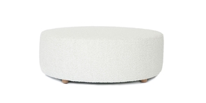 Drum Large Ottoman - Boucle Ottomans NZ Contempa Furniture NZ