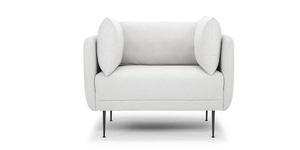 Armchairs: Soho Armchair - Silver Fox Bold Weave Soho NZ Contempa Furniture NZ