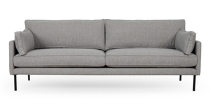 3 Seater Sofas: Benji 3 Seater Sofa - Natural Stitch Contempa Furniture NZ