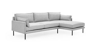 Benji RHF Chaise Sofa - Natural Stitch Benji NZ Contempa Furniture NZ