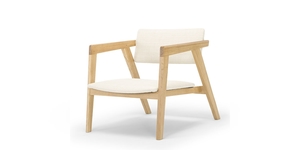 Frame: Frame Armchair - Bone Natural Weave Contempa Furniture NZ