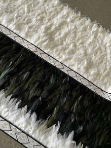 Bride & Groom Wedding Korowai Combo Black | Adult (Quarter)