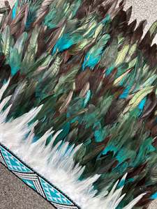 Child's Pre Made Size 1 Korowai Turquoise & Brown