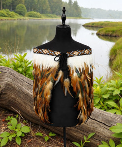 Adult Large Half Pre Made Korowai - Akeelah Tan Rangitamiro