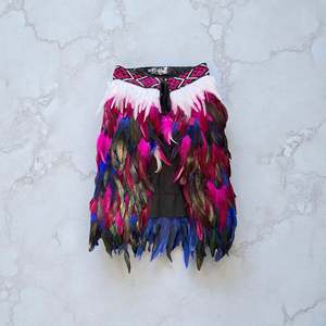 Childs Pre Made Available Now: Child's Pre Made Korowai 2-3yrs - Pink & Blue Rangitamiro