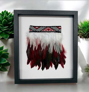 Wall Art: Framed Wall Art - Korowai Red