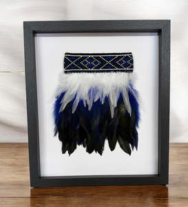 Wall Art: Framed Wall Art - Korowai Blue