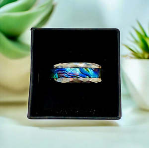 Paua Ring Tungsten