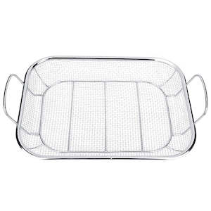 PureQ "Basket" Multi Purpose Fine Mesh S'Steel BBQ Grill Basket