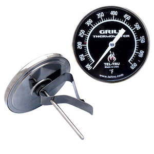 Tel Tru: Tel-Tru BBQ Thermometer - BQ325R - 3" Dial & 3" Stem (Suits Kamado/Ceramic Grills)