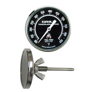 Tel Tru: Tel-Tru BBQ Thermometer - BQ225 - 2" Dial & 2.13" Stem