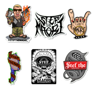 Merchandise: Stef The Maori - Sticker Pack