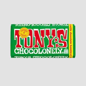 Tonys Chocolonely: Milk Chocolate Hazelnut 32% Bar