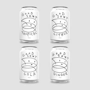 Good Shit Soda: Mixed Case, 4x4 Pack